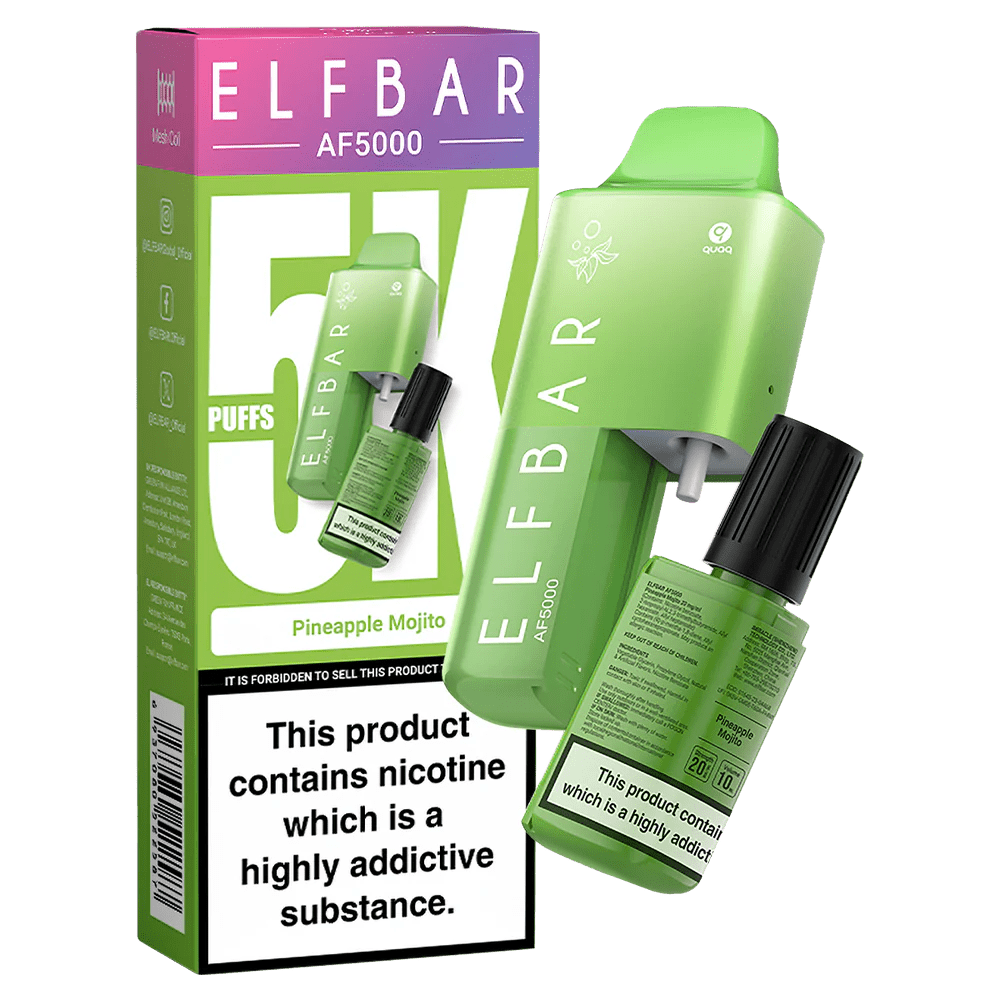 Elf Bar AF5000 Disposable Vape Kit Pineapple Mojito - EUK