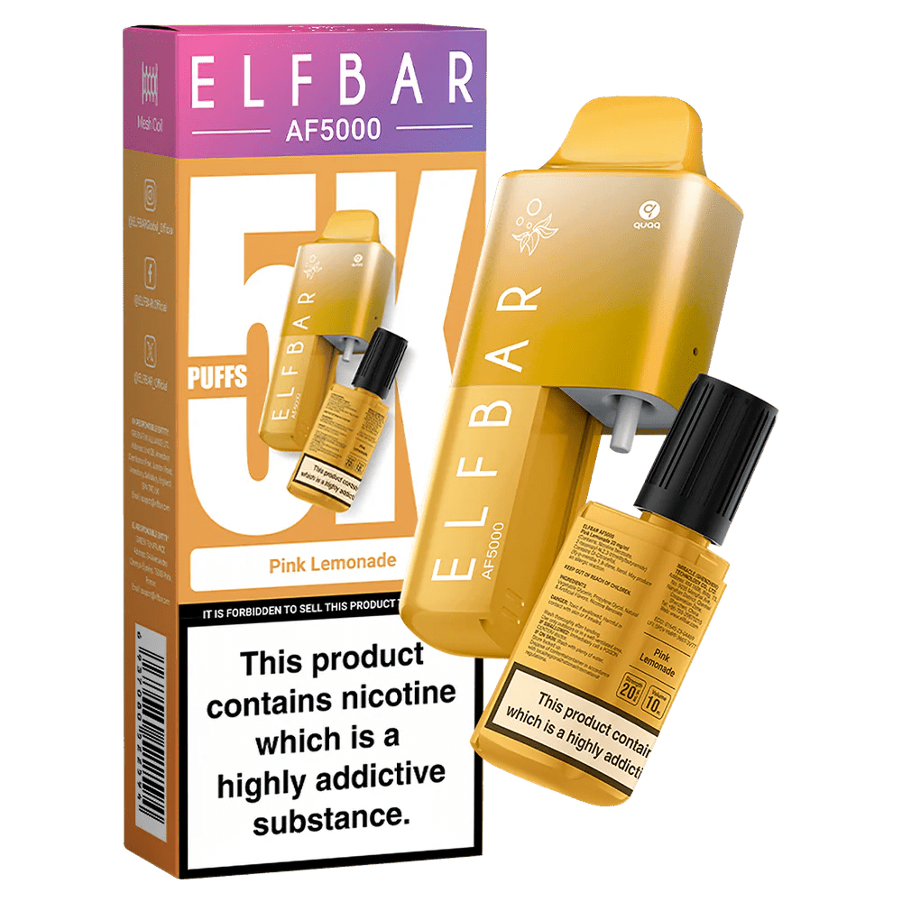 Elf Bar AF5000 Disposable Vape Kit Pink Lemonade - EUK