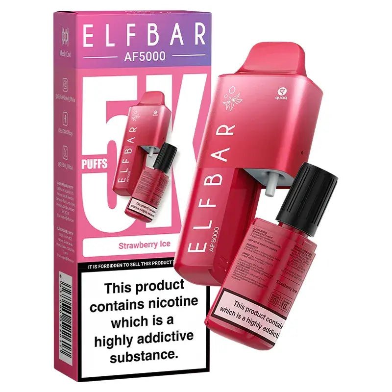Elf Bar AF5000 Disposable Vape Kit Strawberry Ice - EUK