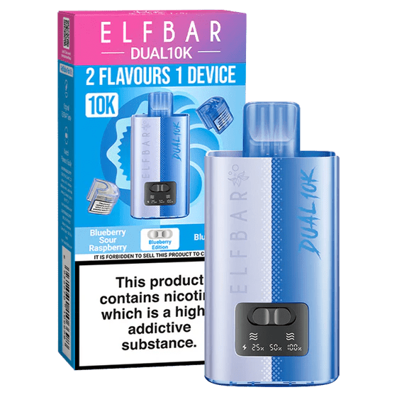 Elf bar Dual 10K Disposable Vape Blueberry Edition - EUK
