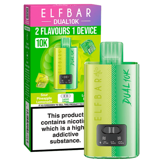 Elf bar Dual 10K Disposable Vape Lemon Edition - EUK