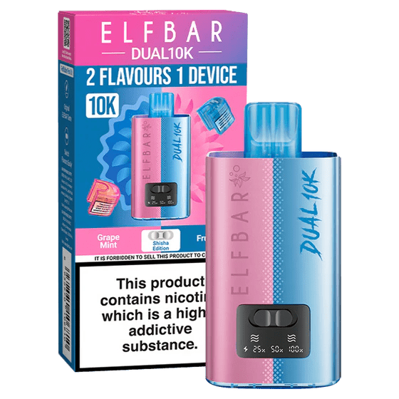 Elf Bar Dual 10K Disposable Vape Shisha Edition - EUK