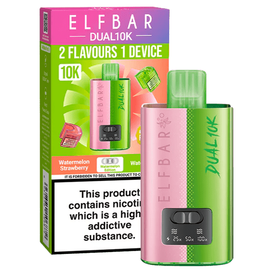 Elf bar Dual 10K Disposable Vape Watermelon Edition - EUK