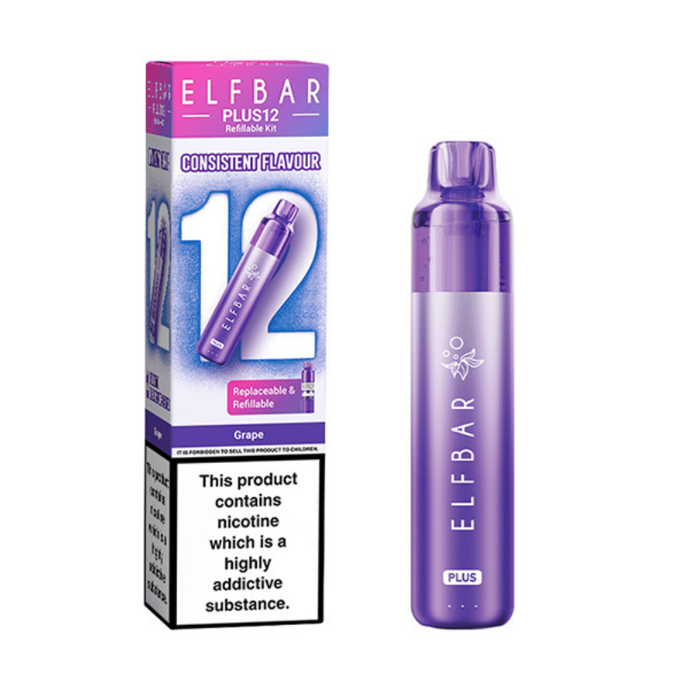 ELF BAR Plus 12 Prefilled Pod Kit Grape - EUK