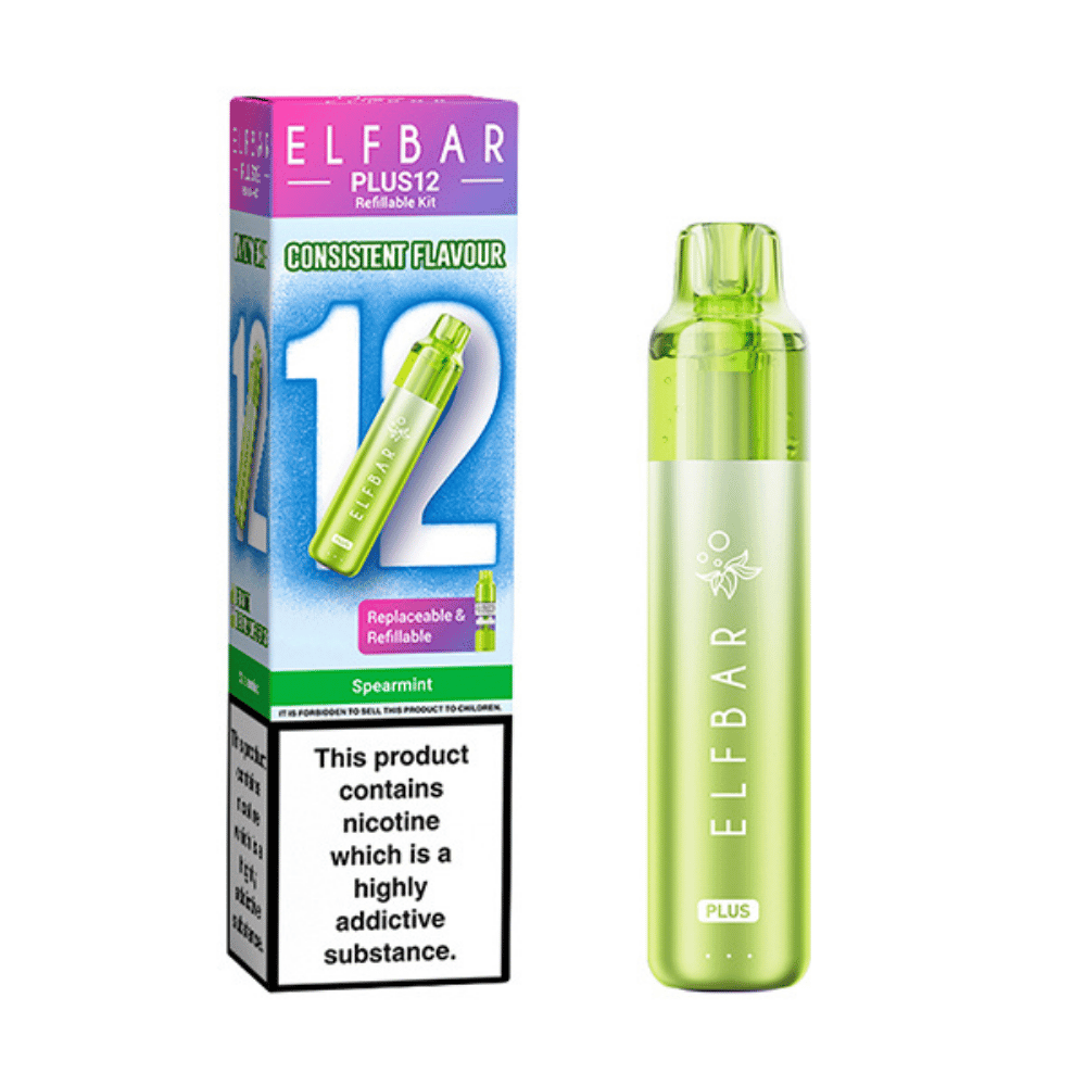 ELF BAR Plus 12 Prefilled Pod Kit Spearmint - EUK