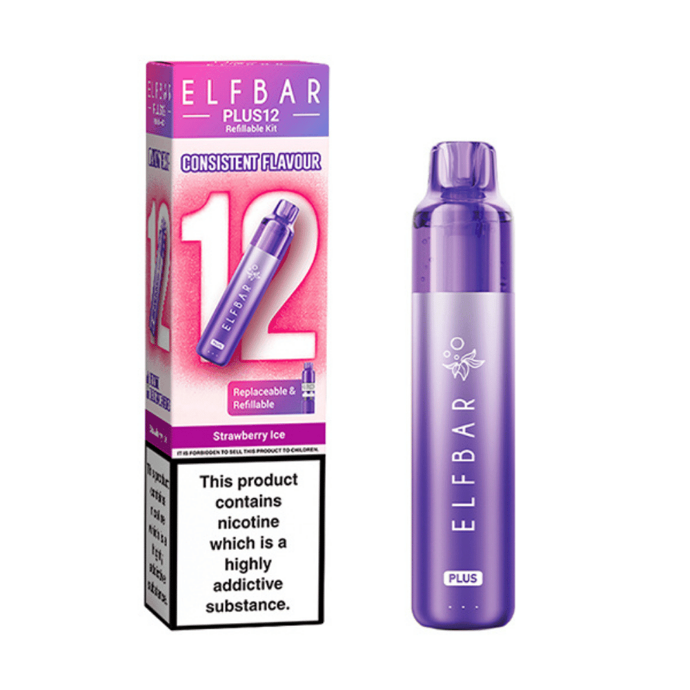 ELF BAR Plus 12 Prefilled Pod Kit Strawberry Ice - EUK