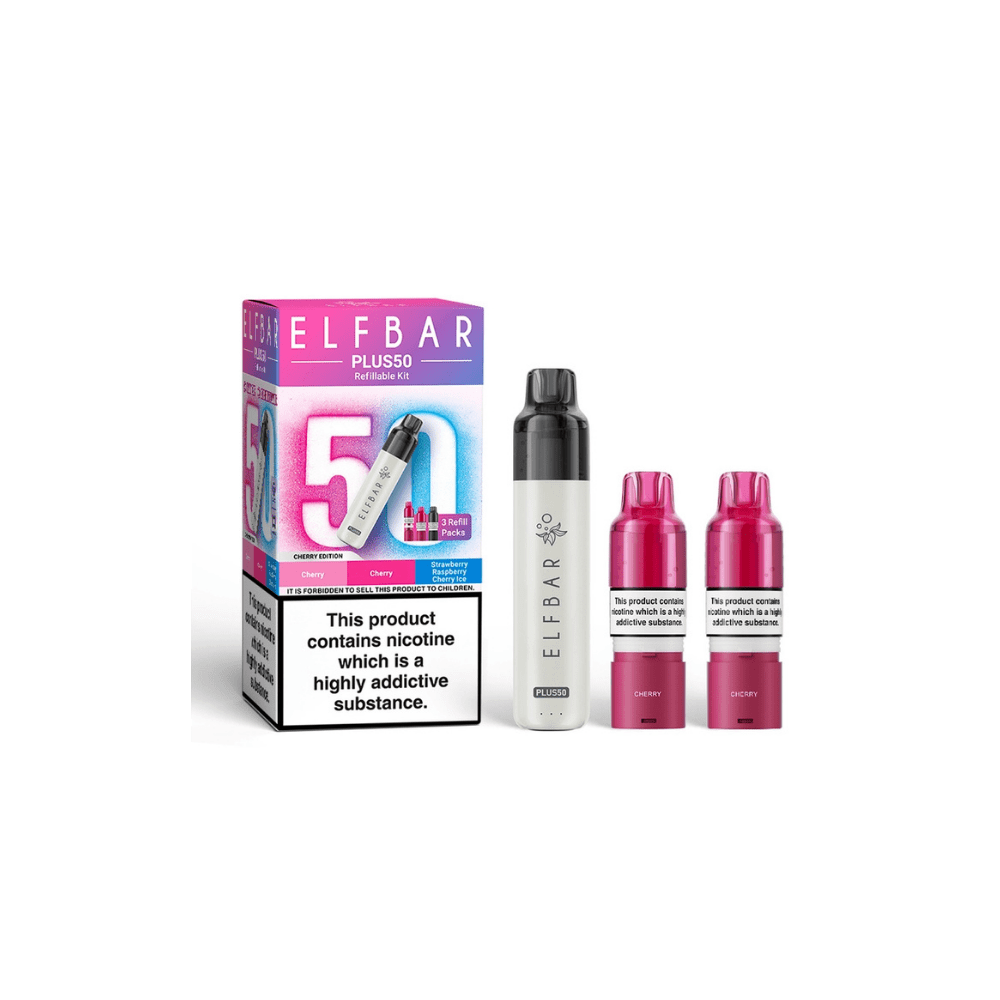 ELF BAR Plus 50 Prefilled Pod Kit Cherry Edition - EUK