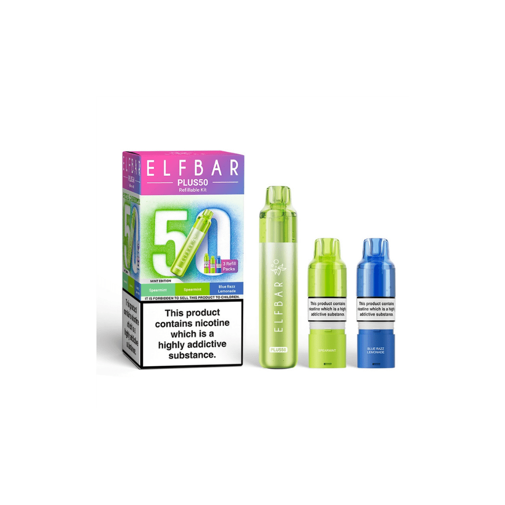 ELF BAR Plus 50 Prefilled Pod Kit Mint Edition - EUK