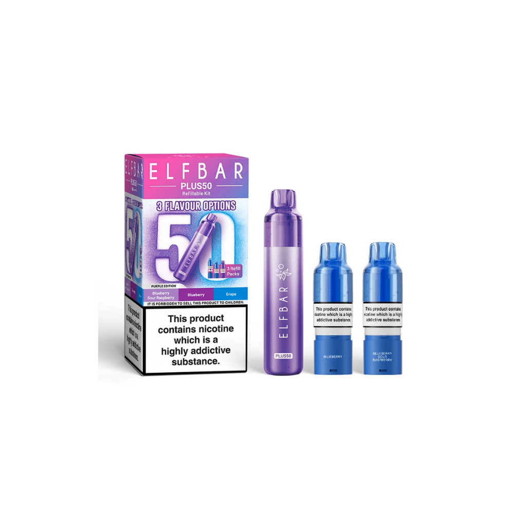 ELF BAR Plus 50 Prefilled Pod Kit Purple Edition - EUK