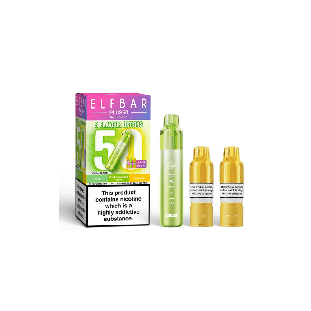 ELF BAR Plus 50 Prefilled Pod Kit Tropical Edition - EUK