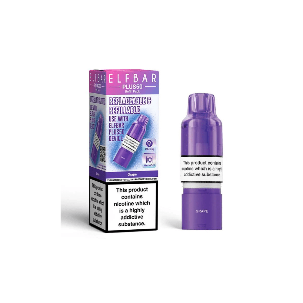 ELF BAR Plus 50 Refill Pack Grape - EUK