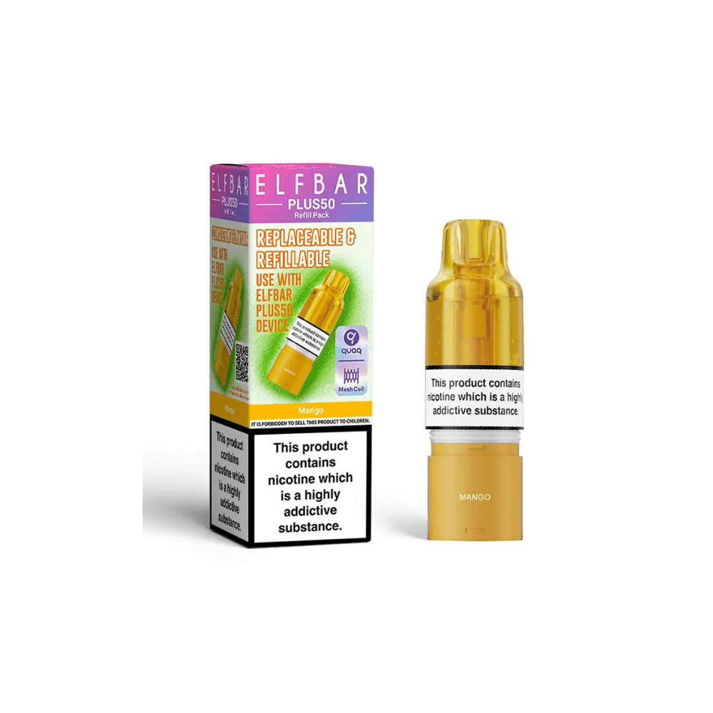 ELF BAR Plus 50 Refill Pack Mango - EUK