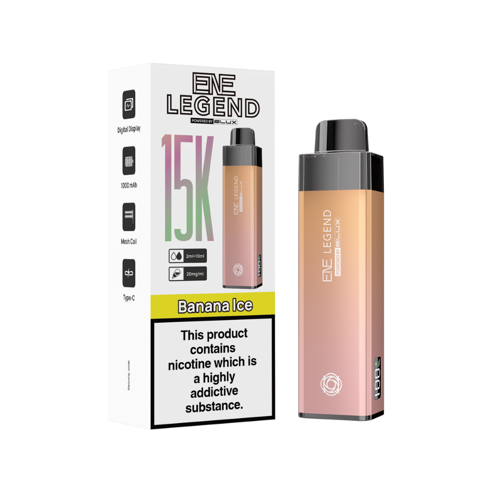 Elux ENE Legend 15k Prefilled Pod Kit Banana Ice - EUK