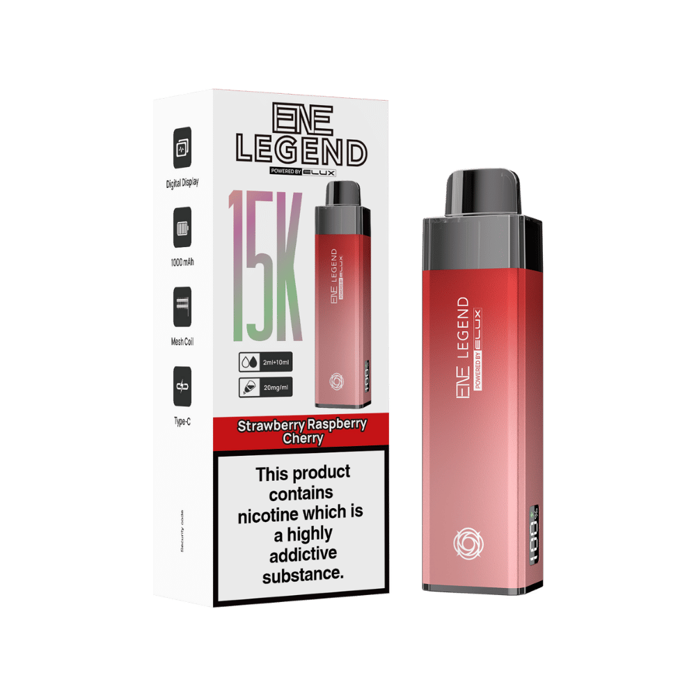 Elux ENE Legend 15k Prefilled Pod Kit Strawberry Raspberry Cherry - EUK