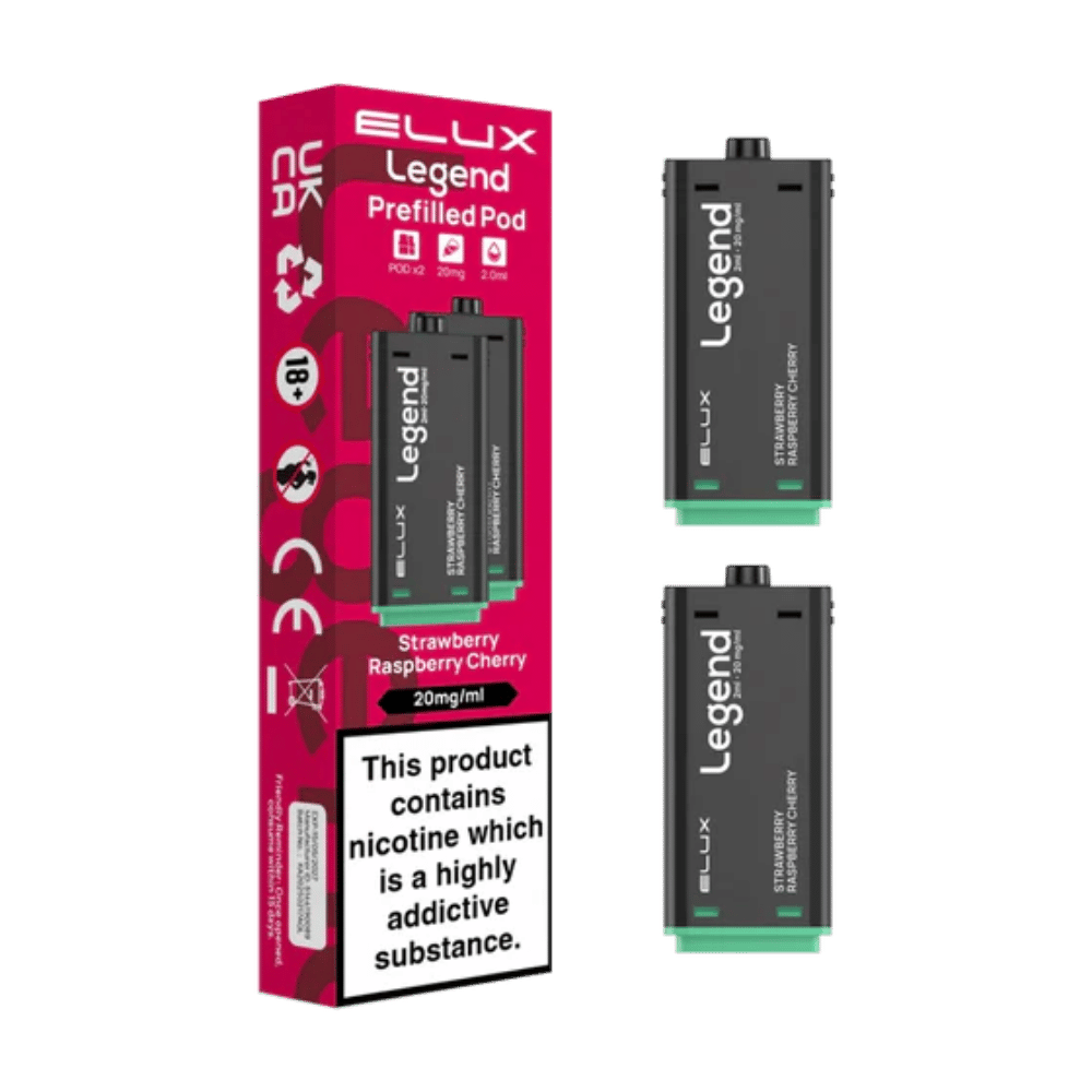 Elux Legend 1500 Prefilled Pod Strawberry Raspberry Cherry - EUK