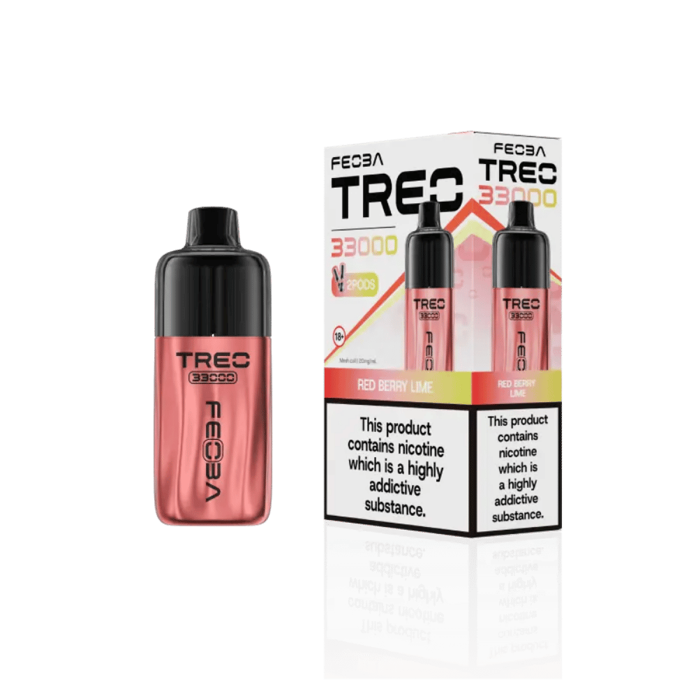 Feoba Treo 33000 Prefilled Pod Kit Red Berry Lime - EUK