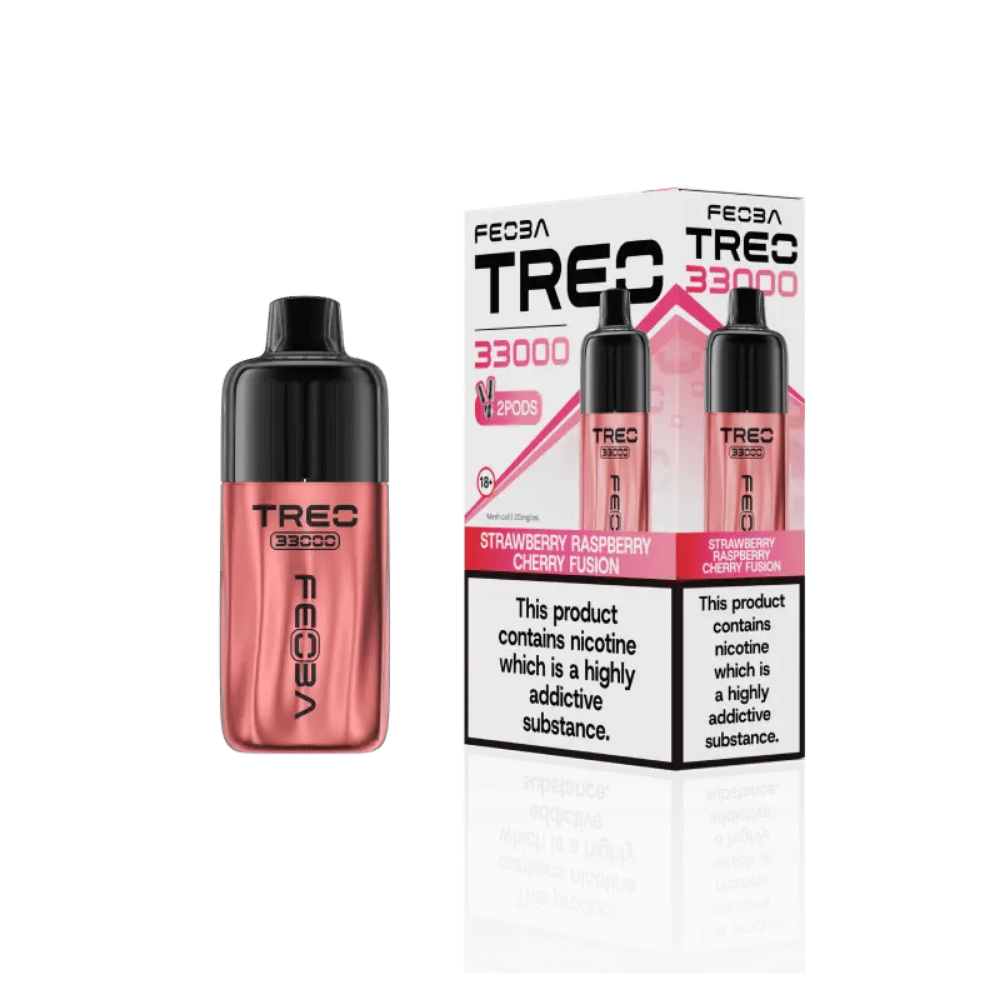 Feoba Treo 33000 Prefilled Pod Kit Strawberry Raspberry Cherry Fusion - EUK