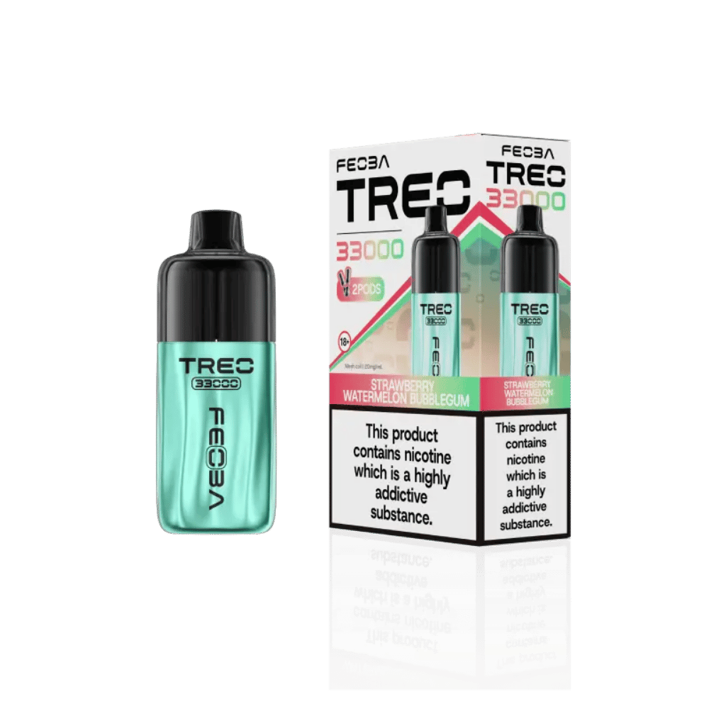 Feoba Treo 33000 Prefilled Pod Kit Strawberry Watermelon Bubblegum - EUK
