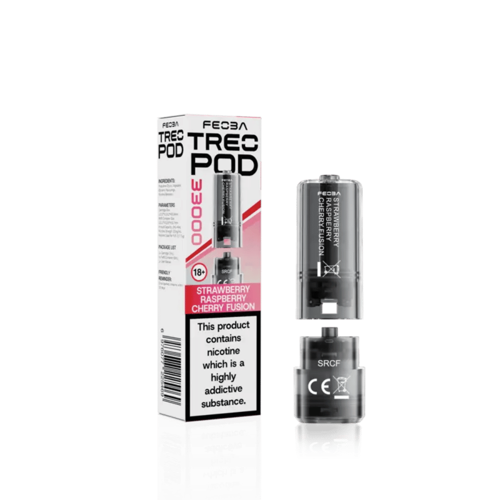 Feoba Treo 33000 Prefilled Pod Strawberry Raspberry Cherry Fusion - EUK