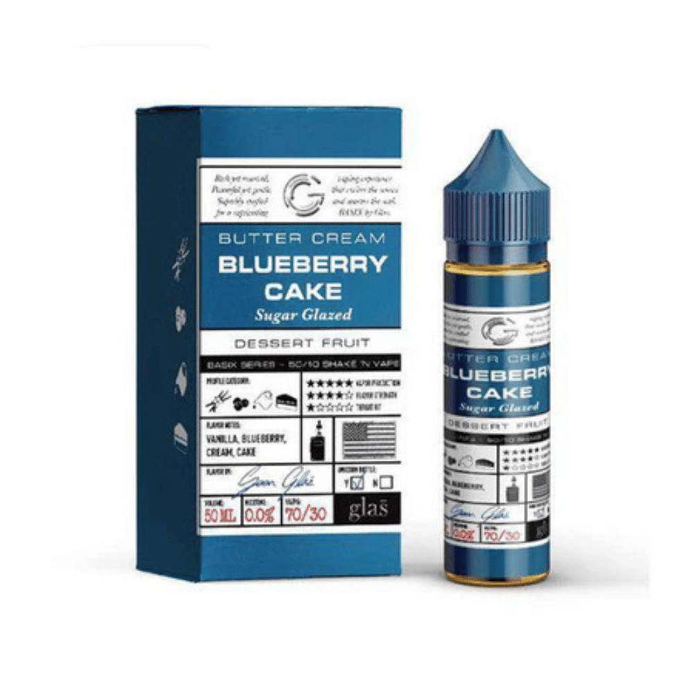 Glas Basix 50ml Shortfill E - Liquid Blueberry Cake - EUK