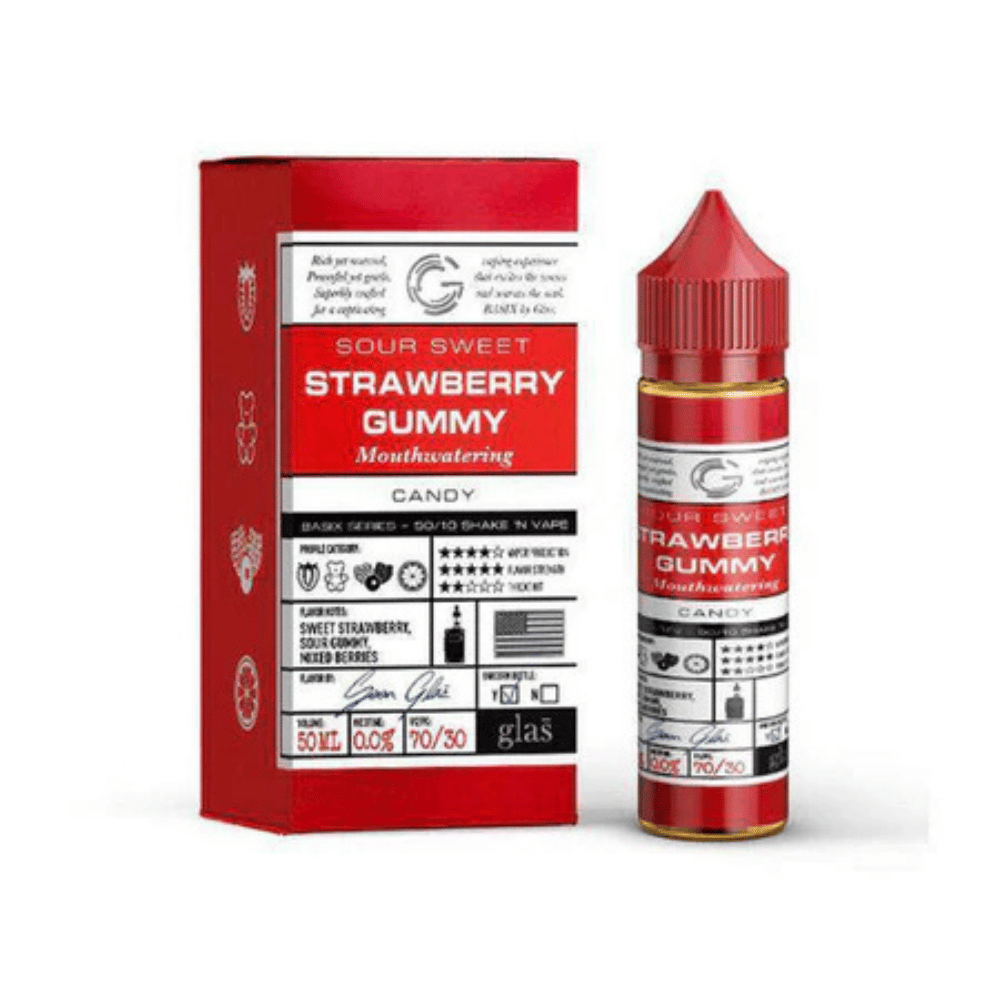Glas Basix 50ml Shortfill E - Liquid Strawberry Gummy - EUK