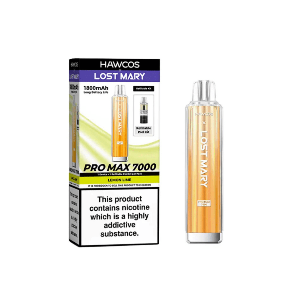 Hawcos x Lost Mary Pro Max 7000 Prefilled Pod Kit Lemon Lime - EUK