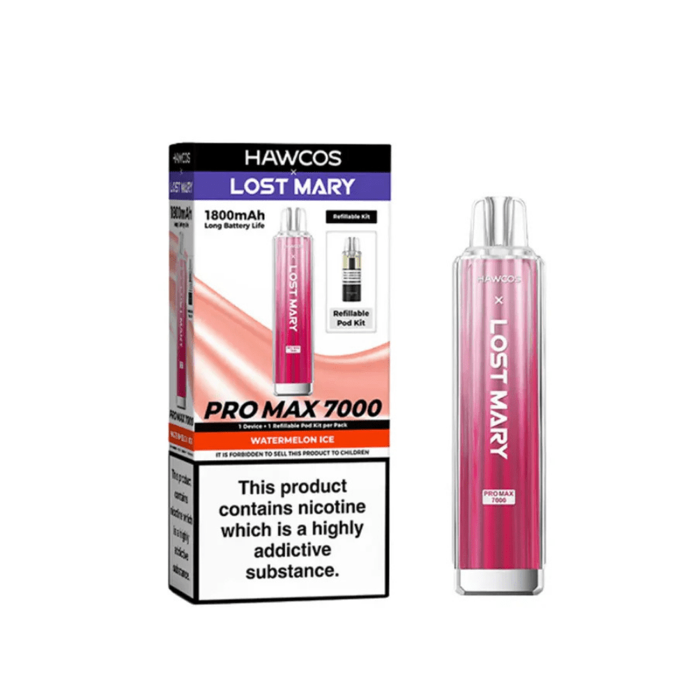 Hawcos x Lost Mary Pro Max 7000 Prefilled Pod Kit Watermelon Ice - EUK