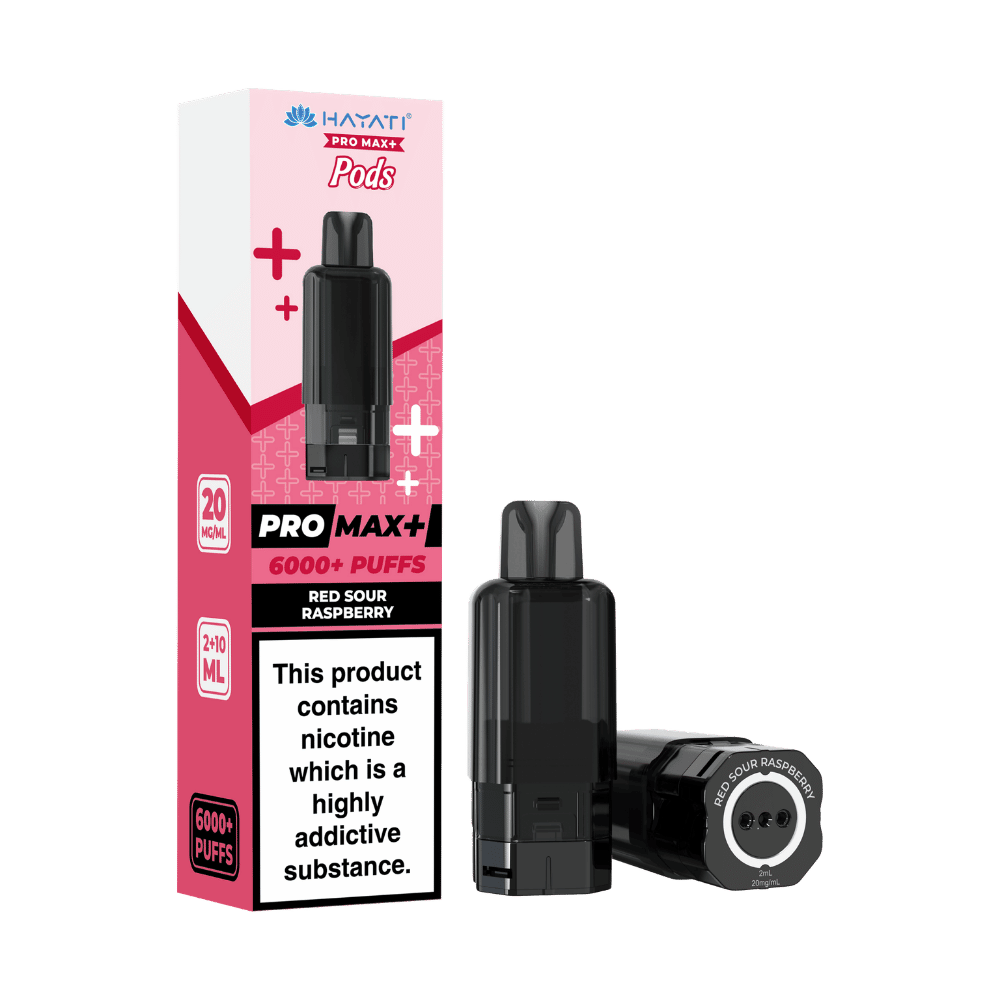 Hayati Pro Max Plus 6000 Prefilled Pod Red Sour Raspberry - EUK