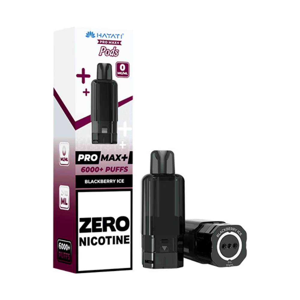 Hayati Pro Max Plus 6000 Prefilled Pod Zero Nicotine Blackberry Ice - EUK