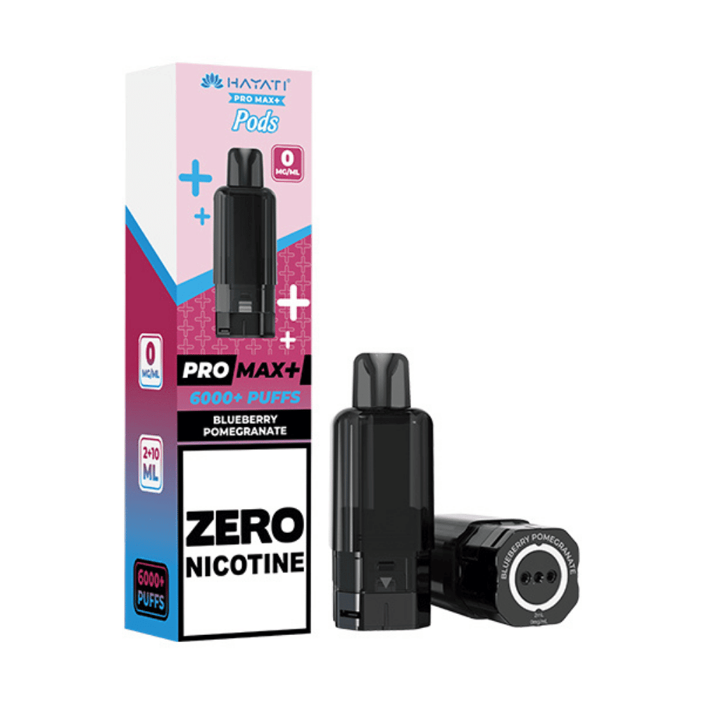Hayati Pro Max Plus 6000 Prefilled Pod Zero Nicotine Blueberry Pomegranate - EUK