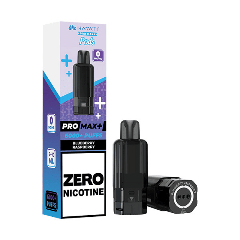 Hayati Pro Max Plus 6000 Prefilled Pod Zero Nicotine Blueberry Raspberry - EUK