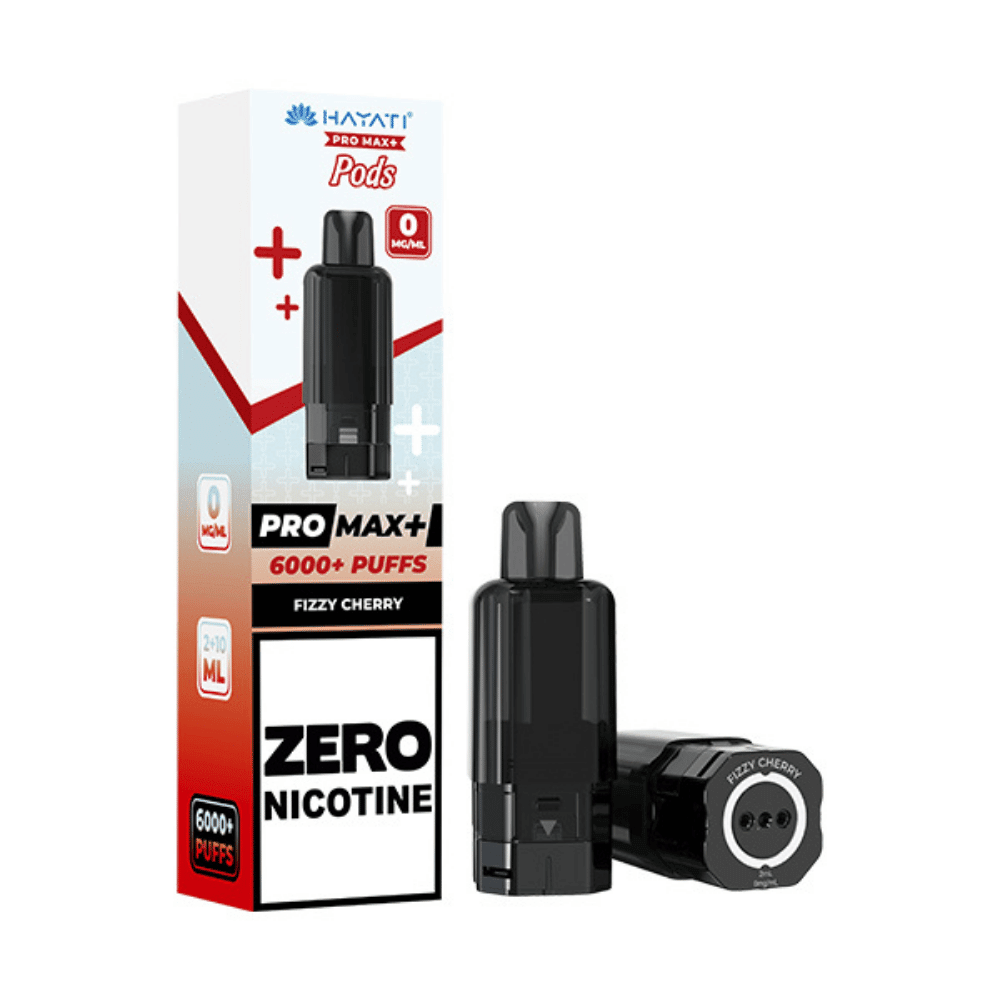 Hayati Pro Max Plus 6000 Prefilled Pod Zero Nicotine Fizzy Cherry - EUK