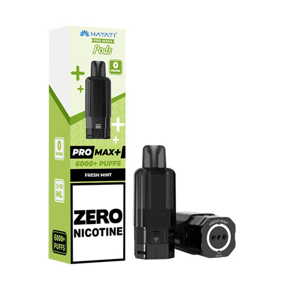 Hayati Pro Max Plus 6000 Prefilled Pod Zero Nicotine Fresh Mint - EUK