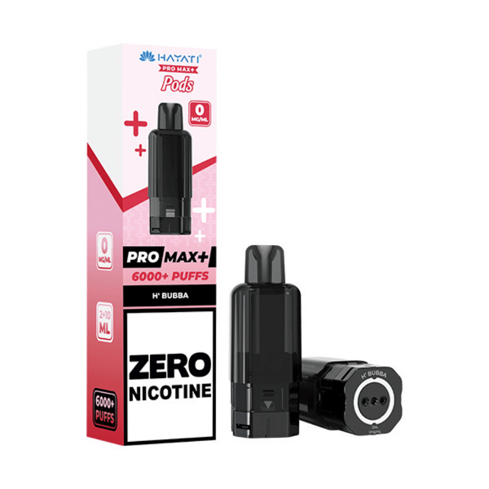 Hayati Pro Max Plus 6000 Prefilled Pod Zero Nicotine H'Bubba - EUK