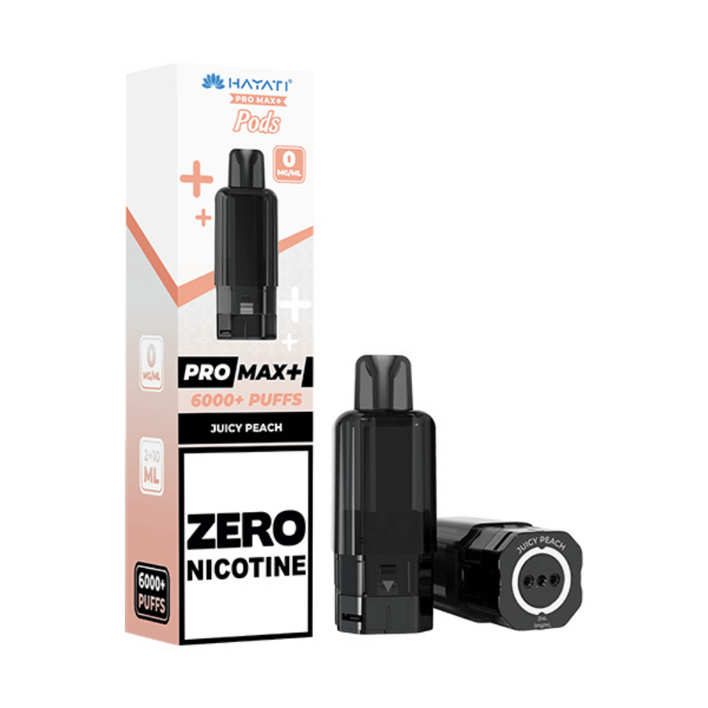 Hayati Pro Max Plus 6000 Prefilled Pod Zero Nicotine Juicy Peach - EUK