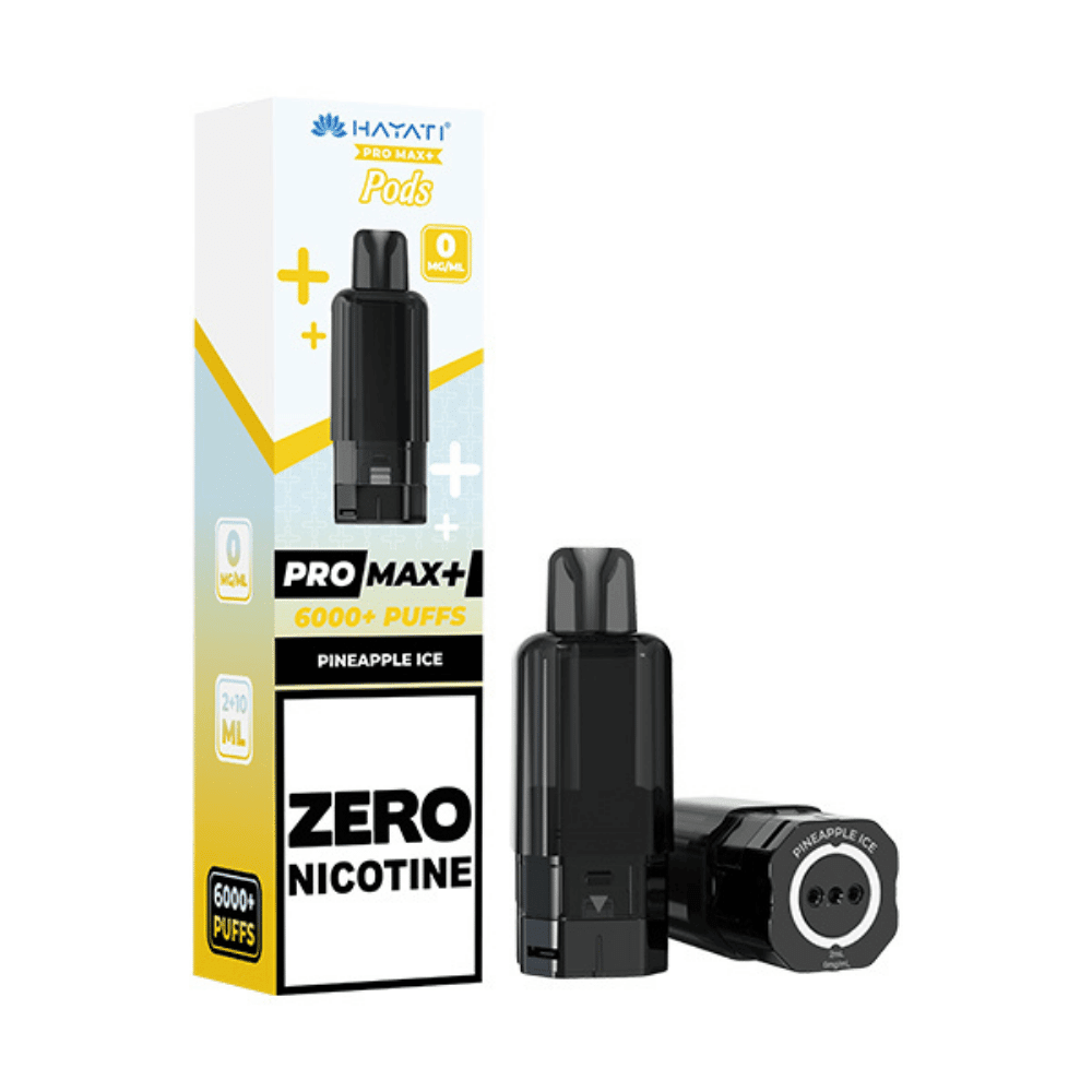 Hayati Pro Max Plus 6000 Prefilled Pod Zero Nicotine Pineapple Ice - EUK