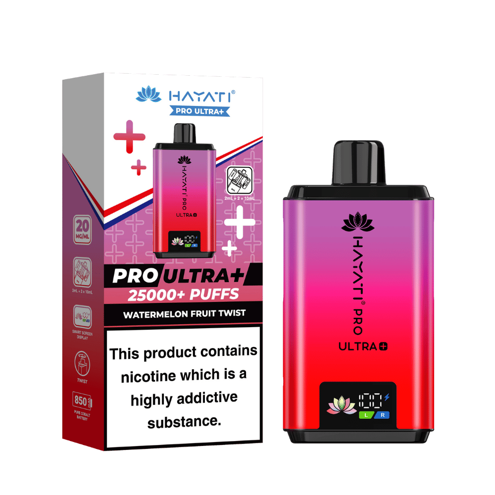 Hayati Pro Ultra Plus 25k Puffs Vape Kit Watermelon Fruit Twist - EUK