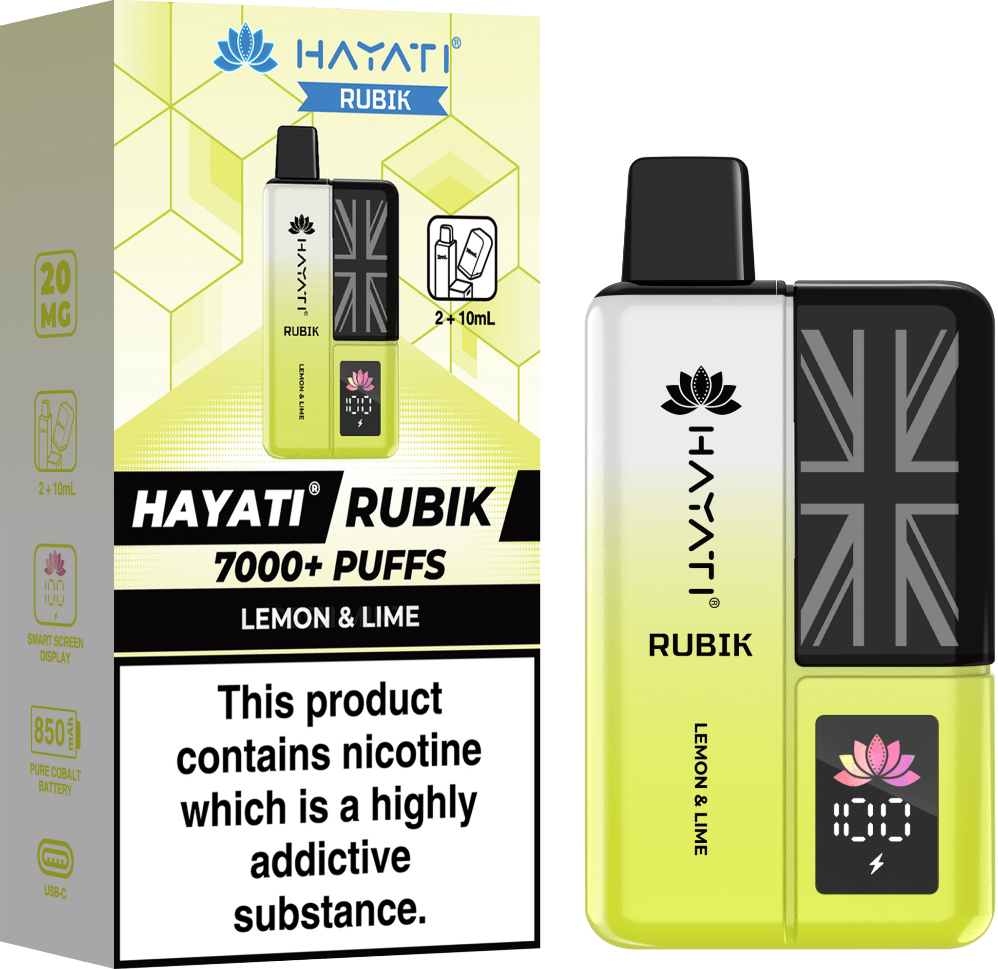 Hayati Rubik 7000 Disposable Vape - EUK