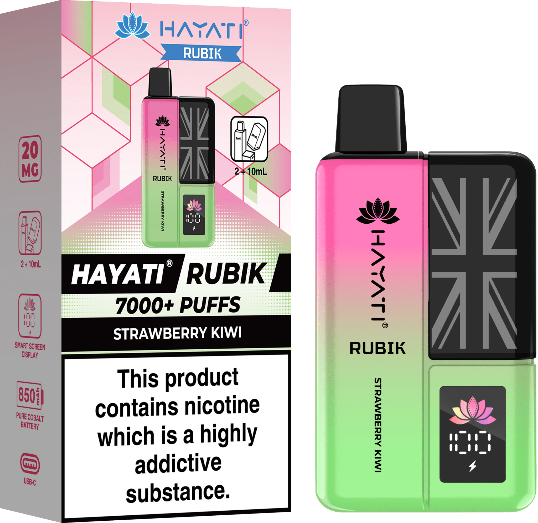 Hayati Rubik 7000 Disposable Vape - EUK