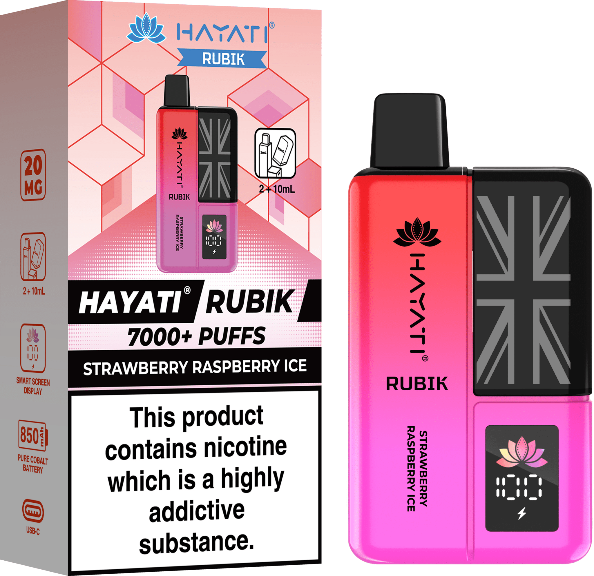 Hayati Rubik 7000 Disposable Vape - EUK
