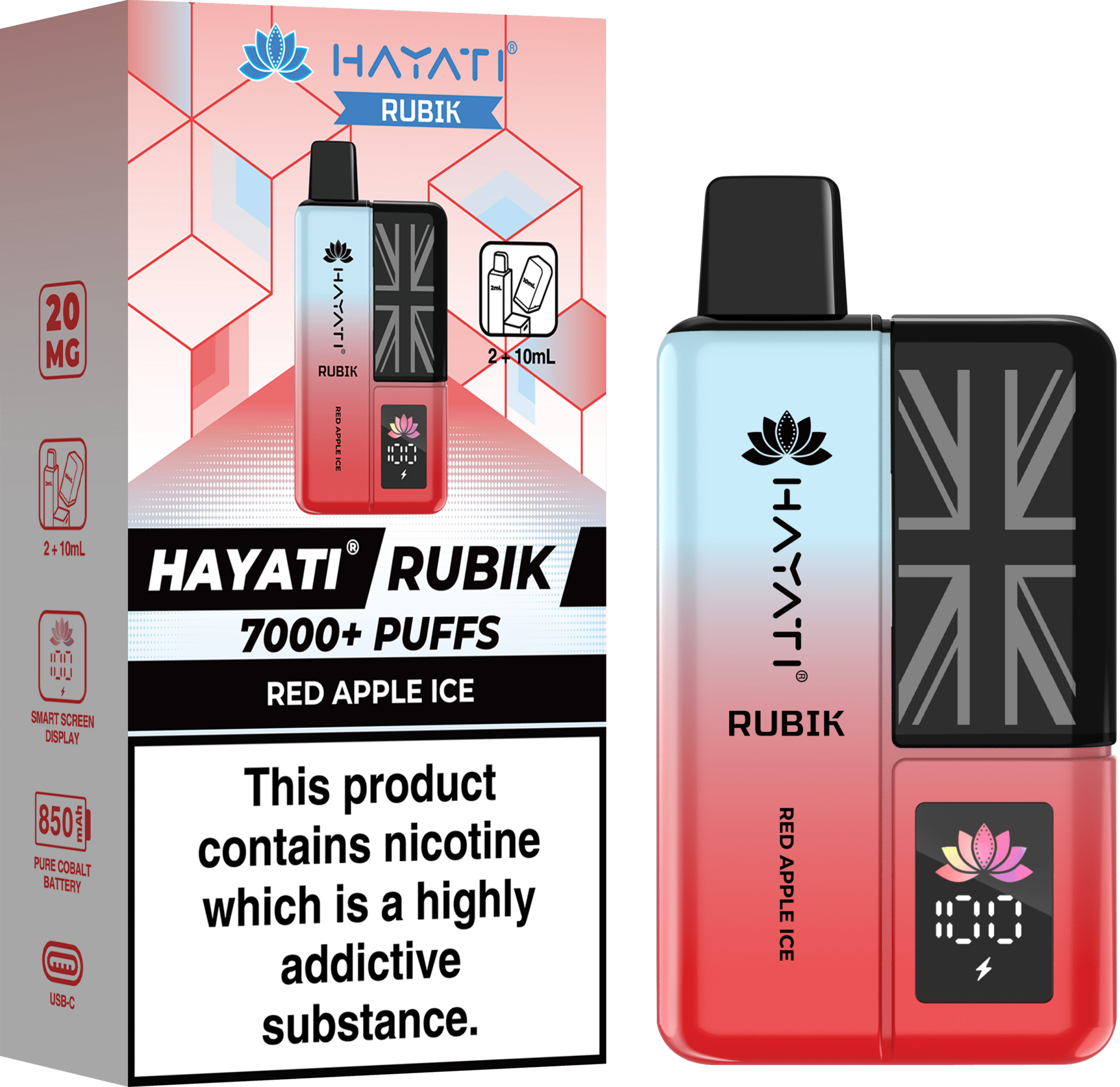 Hayati Rubik 7000 Disposable Vape - EUK