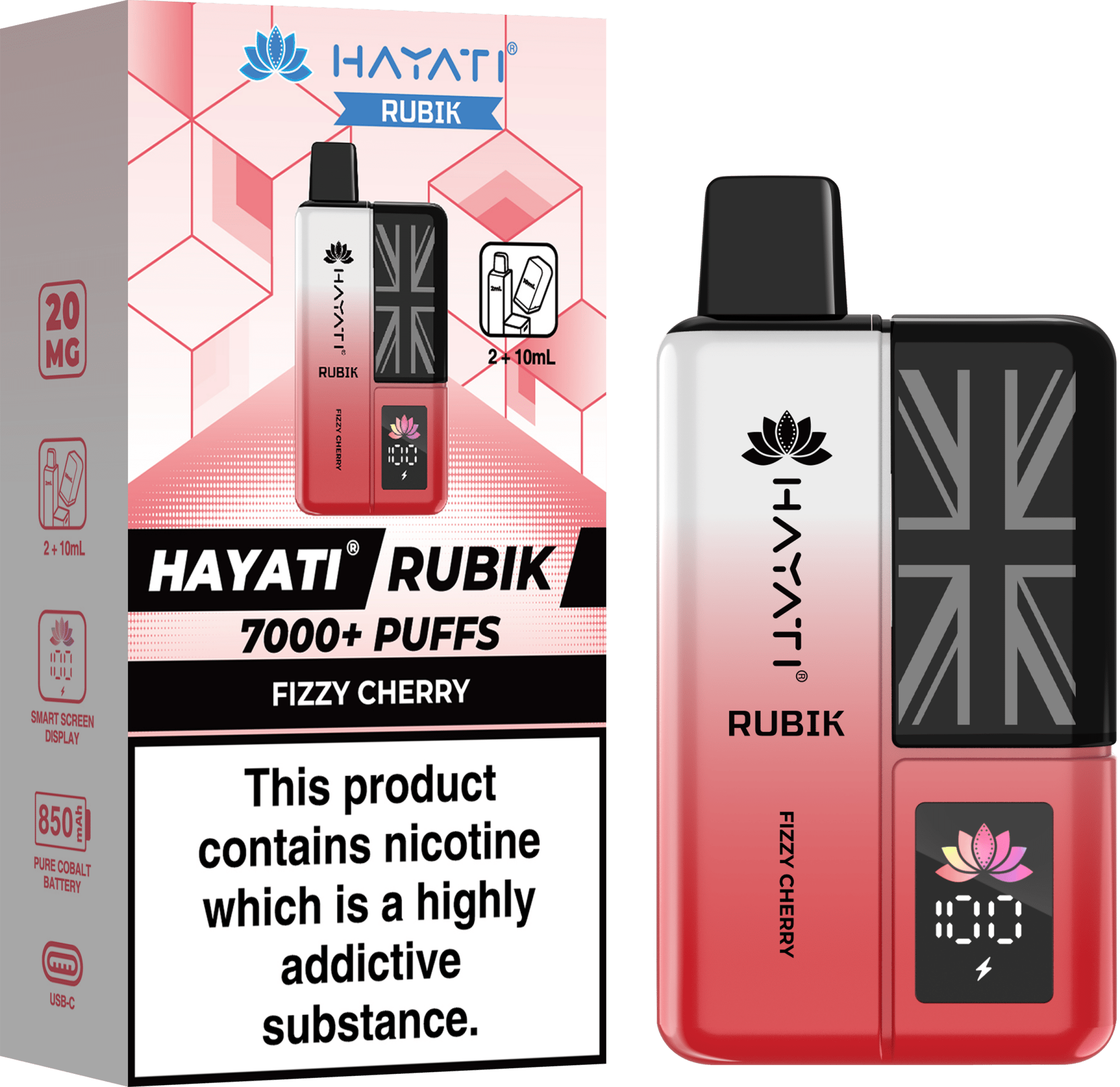 Hayati Rubik 7000 Disposable Vape - EUK