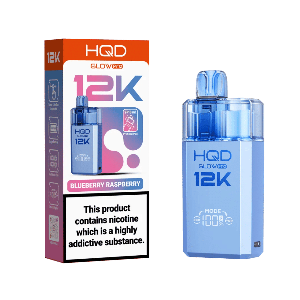 HQD Glow Pro 12K Prefilled Pod Kit Blueberry Raspberry - EUK