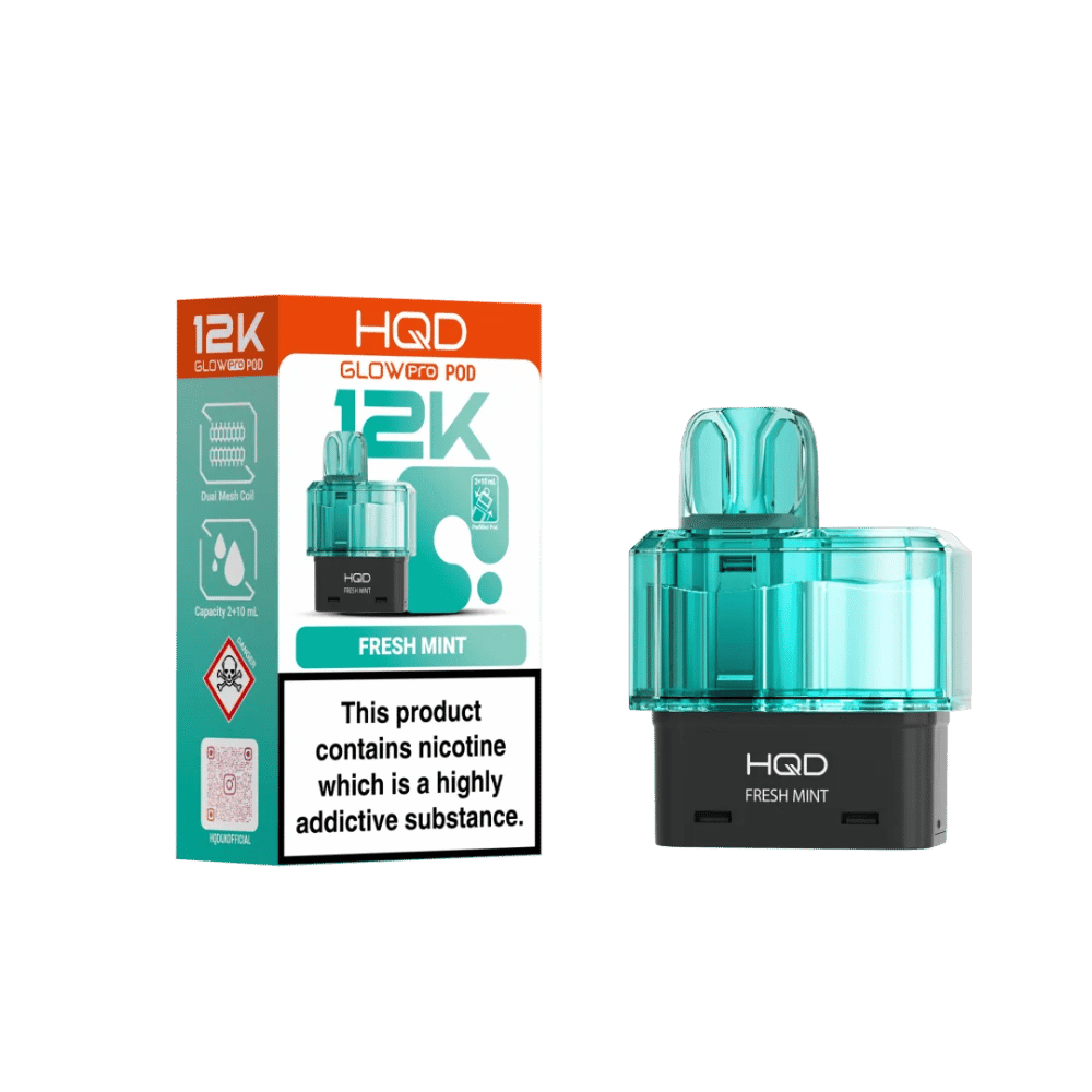 HQD Glow Pro 12K Refill Pod Fresh Mint - EUK