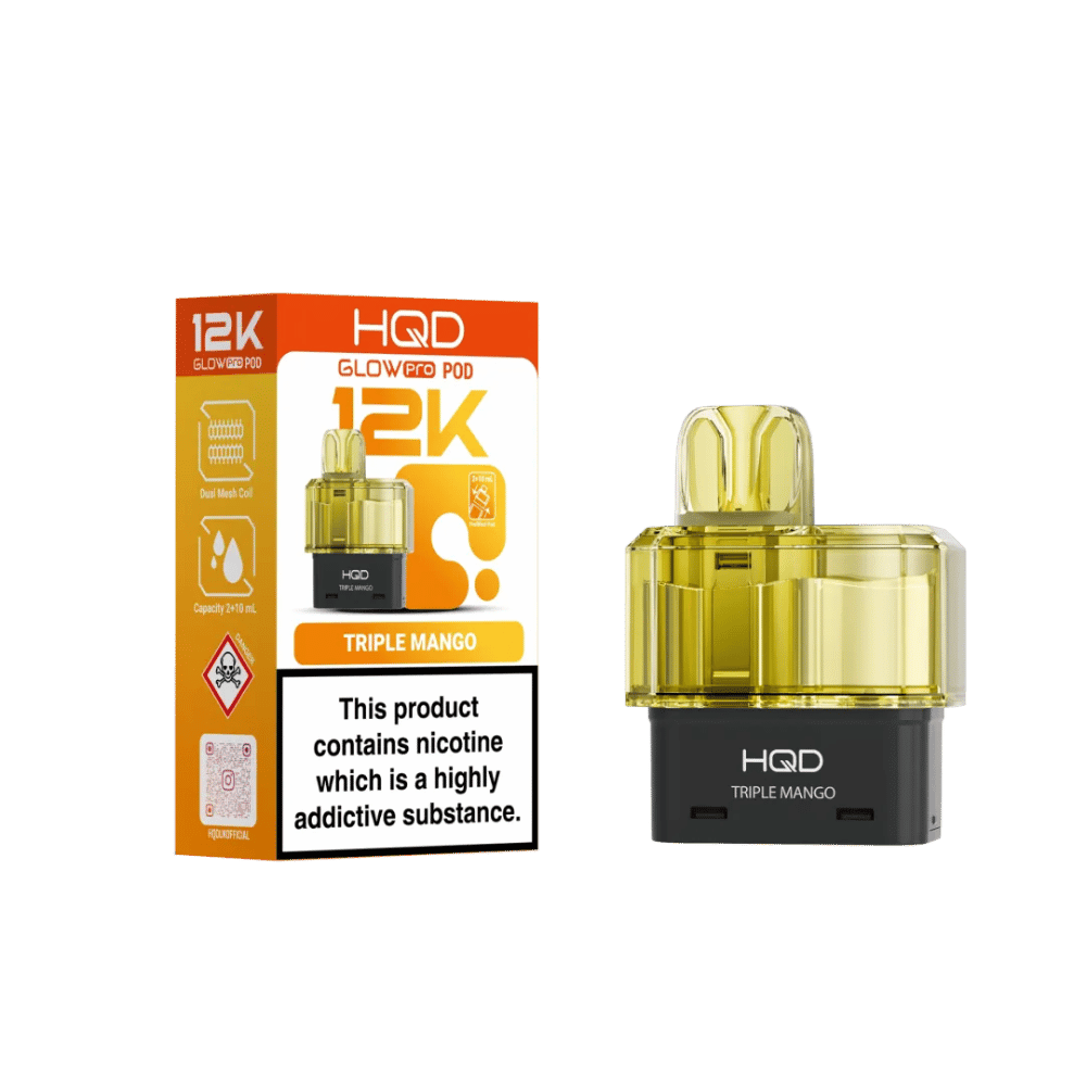 HQD Glow Pro 12K Refill Pod Triple Mango - EUK