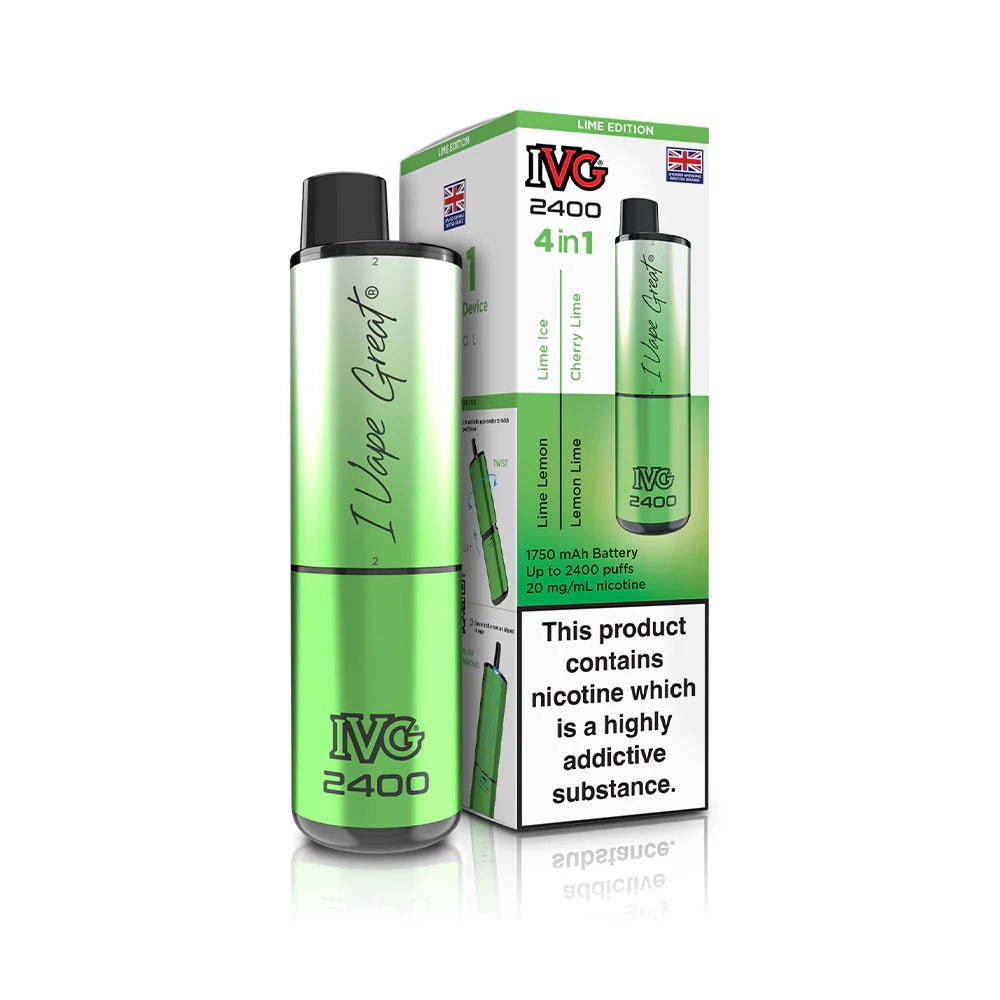 IVG 2400 4 in 1 Multi Flavour Lime Edition - EUK