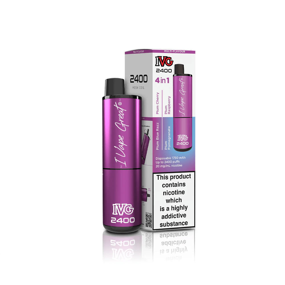 IVG 2400 4 in 1 Multi Flavour Plum Edition - EUK
