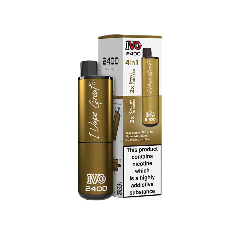 IVG 2400 4 in 1 Multi Flavour Tobacco Edition - EUK