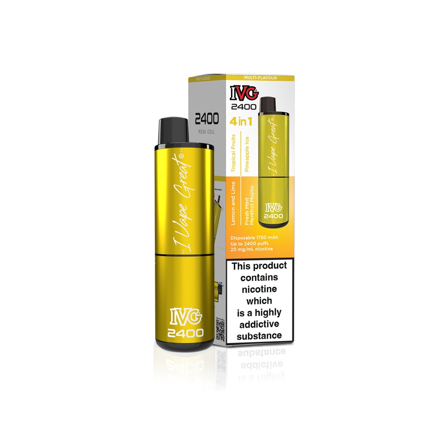 IVG 2400 4 in 1 Multi Flavour Yellow Edition - EUK