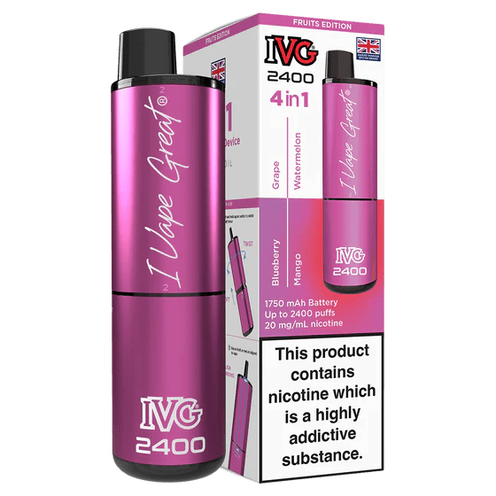 IVG 2400 Rechargeable Vape Fruits Edition - EUK